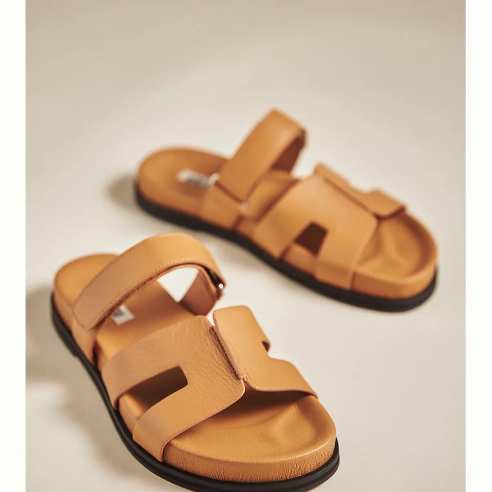 Bibi Lou leather slides. Size 8.
